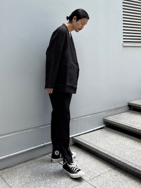 「tk.TAKEO KIKUCHI（ティーケータケオキクチ）のアイテム（ジャケット/アウター）」を使った、kitauraさん（メンズ・172cm）の夏コーディネート
