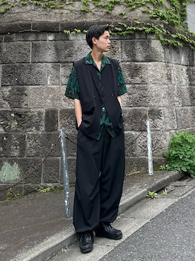 「tk.TAKEO KIKUCHI（ティーケータケオキクチ）のアイテム（ベスト）」を使った、kitauraさん（メンズ・172cm）の春コーディネート