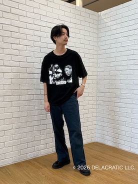 「tk.TAKEO KIKUCHI（ティーケータケオキクチ）のアイテム（トップス）」を使った、kitauraさん（メンズ・172cm）の夏コーディネート