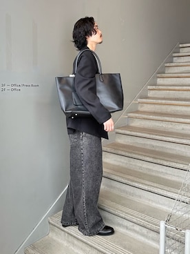 「tk.TAKEO KIKUCHI（ティーケータケオキクチ）のアイテム（セットアップ）」を使った、kitauraさん（メンズ・172cm）の春コーディネート