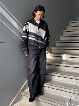 「tk.TAKEO KIKUCHI（ティーケータケオキクチ）のアイテム（ジャケット/アウター）」を使った、kitauraさん（メンズ・172cm）の春コーディネート