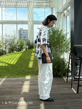 「STAR WARS（スターウォーズ）のアイテム」を使った、kitauraさん（メンズ・172cm）の夏コーディネート