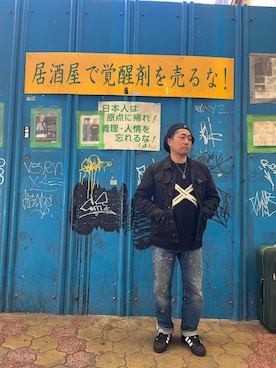 「Hurley （ハーレー）のアイテム」を使った、てってれさん（メンズ・162cm）の冬コーディネート