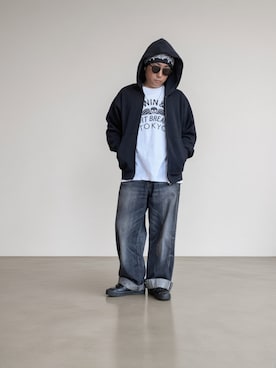 「COOTIE PRODUCTIONS（クーティープロダクションズ）のアイテム」を使った、てってれさん（メンズ・162cm）の秋コーディネート