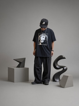 「Subciety（サブサエティ）のアイテム」を使った、tettereさん（メンズ・162cm）の秋コーディネート