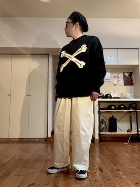 「B.C STOCK（ベーセーストック）のアイテム」を使った、てってれさん（メンズ・162cm）の冬コーディネート