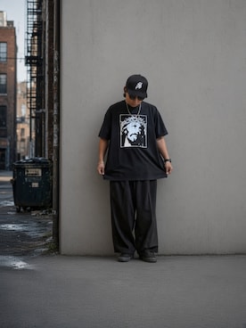 「COOTIE PRODUCTIONS（クーティープロダクションズ）のアイテム」を使った、てってれさん（メンズ・162cm）の秋コーディネート