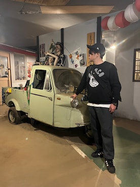 「schott（ショット）のアイテム（帽子）」を使った、てってれさん（メンズ・162cm）の冬コーディネート