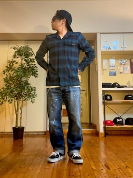 「ROTAR（ローター）のアイテム」を使った、tettereさん（メンズ・162cm）の春コーディネート