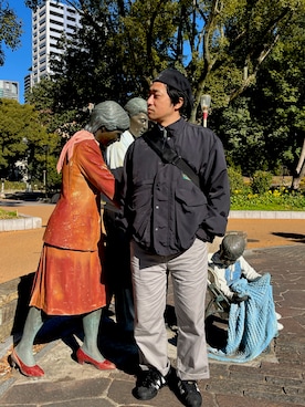 「Beno（ビーノ）のアイテム」を使った、てってれさん（メンズ・162cm）の冬コーディネート