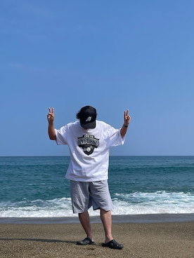 「APPLEBUM(アップルバム)のアイテム」を使った、tettereさん(メンズ・162cm)の夏コーディネート