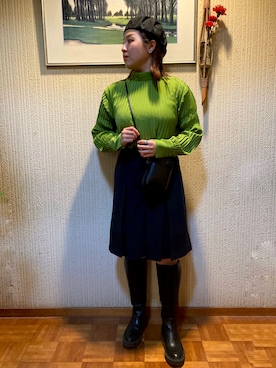 「SHEL’TTER（シェルター）のアイテム」を使った、ayakaさん（レディース・160cm）の春コーディネート