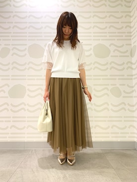 「NICAL（ニカル）のアイテム」を使った、HIMIKO　大丸福岡天神店(博多大丸)さん（レディース・161cm）の春コーディネート
