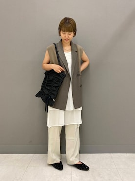 「SENSE OF PLACE by URBAN RESEARCH（センスオブプレイスバイアーバンリサーチ）のアイテム」を使った、しだみさん（レディース・154cm）の夏コーディネート