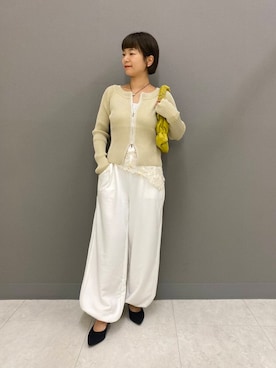 「アイテム（その他ヘアアクセサリー）」を使った、しだみさん（レディース・154cm）の秋コーディネート
