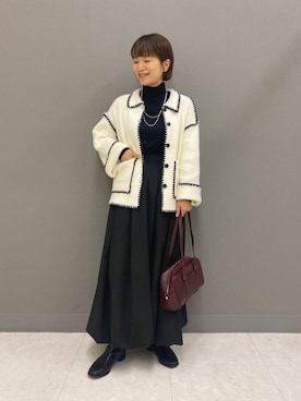 「秋服」｜「アイテム（その他アウター）」を使った、しだみさん（レディース・154cm）の秋コーディネート