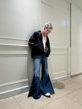 「アイテム（デニムパンツ）」を使った、SHOMAさん（メンズ・170cm）の秋コーディネート
