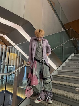 「アイテム（インナーウェア/肌着）」を使った、SHOMAさん（メンズ・170cm）の秋コーディネート