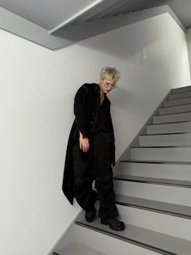 「アイテム（シャツワンピース）」を使った、SHOMAさん（メンズ・170cm）の秋コーディネート