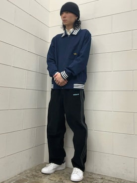 「スタンスミス」｜WRさん（メンズ・175cm）の秋コーディネート