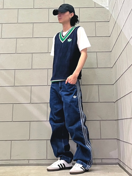 か*ん様 アディカラー デニム ファイヤーバードパンツ / アディダスオリジナル adidas Originals/アディカラー デニム ファイヤーバードパンツ