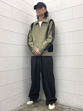 「adidas originals」｜「アイテム（ブルゾン）」を使った、WRさん（メンズ・175cm）の秋コーディネート