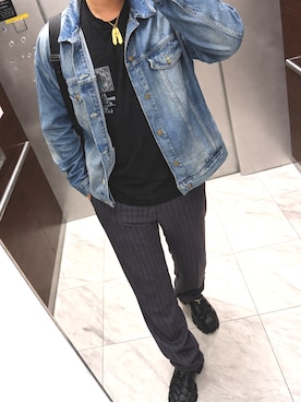 「SHEEN（シーン）のアイテム」を使った、bullさん（メンズ・173cm）の春コーディネート