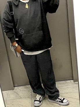 「アイテム（メッセンジャーバッグ）」を使った、bullさん（メンズ・173cm）の秋コーディネート