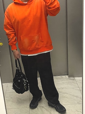 「ASICS（アシックス）のアイテム」を使った、bullさん（メンズ・173cm）の冬コーディネート