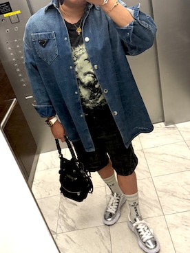 「PRADA（プラダ）のアイテム」を使った、bullさん（メンズ・173cm）の夏コーディネート