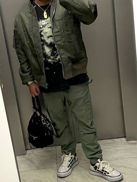 「Sacai（サカイ）のアイテム」を使った、bullさん（メンズ・173cm）の冬コーディネート