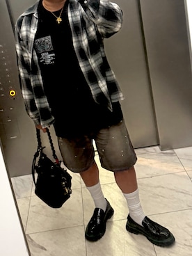 「AMIRI(アミリ)のアイテム」を使った、bullさん(メンズ・173cm)の秋コーディネート