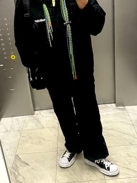 「アイテム（パーカー）」を使った、bullさん（メンズ・173cm）の秋コーディネート