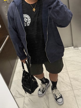 「PORTER（ポーター）のアイテム（バッグ）」を使った、bullさん（メンズ・173cm）の春コーディネート