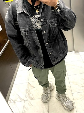 「アイテム（デニムジャケット）」を使った、bullさん（メンズ・173cm・40代）の秋コーディネート