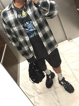 「PRADA（プラダ）のアイテム」を使った、bullさん（メンズ・173cm）の夏コーディネート