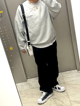 「アイテム（スウェット）」を使った、bullさん（メンズ・173cm）の秋コーディネート