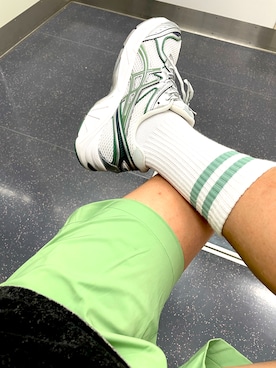 「ASICS（アシックス）のアイテム」を使った、bullさん（メンズ・173cm）の夏コーディネート