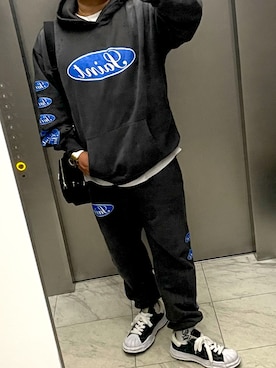 「アイテム（パンツ）」を使った、bullさん（メンズ・173cm）の秋コーディネート