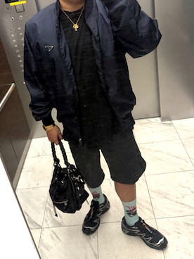 「PORTER（ポーター）のアイテム」を使った、bullさん（メンズ・173cm）の秋コーディネート