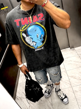 「PORTER（ポーター）のアイテム」を使った、bullさん（メンズ・173cm）の夏コーディネート