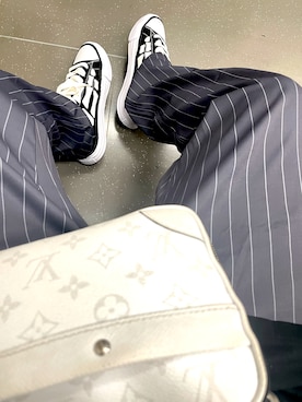 「アイテム（スニーカー）」を使った、bullさん（メンズ・173cm）の夏コーディネート