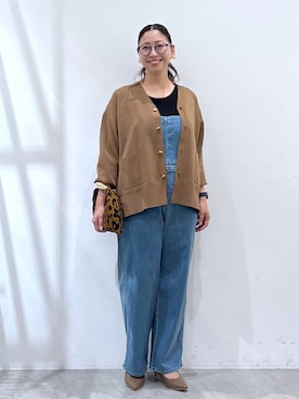 「アイテム（オールインワン・サロペット）」を使った、はつなさん（レディース・158cm・30代）の夏コーディネート