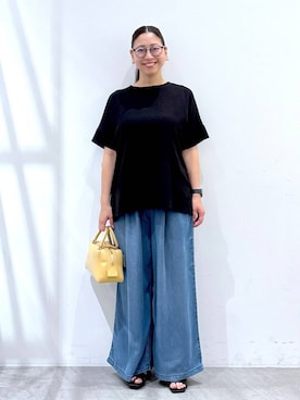 「骨格ナチュラル」｜はつなさん（レディース・158cm）の夏コーディネート