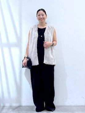 「アイテム（サロペット/オーバーオール）」を使った、はつなさん（レディース・158cm）の秋コーディネート