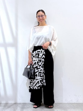「アイテム（バンダナ/スカーフ）」を使った、はつなさん（レディース・158cm・30代）の夏コーディネート