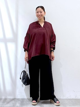 「アイテム（バッグ）」を使った、はつなさん（レディース・158cm・30代）の夏コーディネート