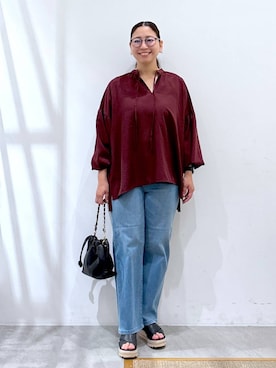 「骨格ナチュラル」｜はつなさん（レディース・158cm）の夏コーディネート