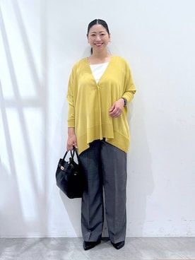 「骨格ナチュラル」｜はつなさん（レディース・158cm）の秋コーディネート