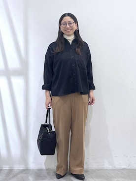 「Elura（エルーラ）のアイテム」を使った、はつなさん（レディース・158cm）の冬コーディネート